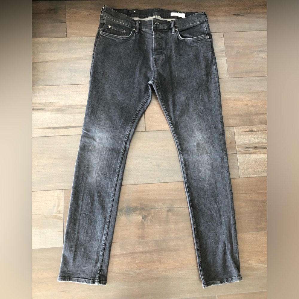 All Saints cigarette grey mens jeans size 33
